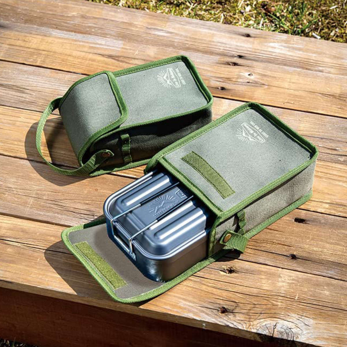 スケーター メスティンケース 850ml用 収納ポケット LIVE IN NATURE