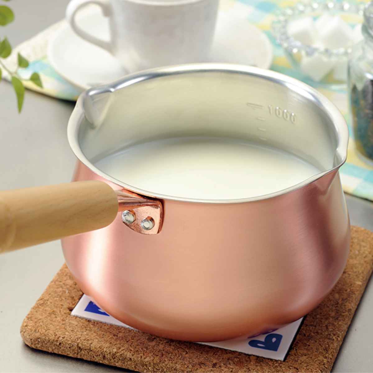 ミルクパン 14cm ガス火専用 ほっこり銅のみるくpan （ ソースパン