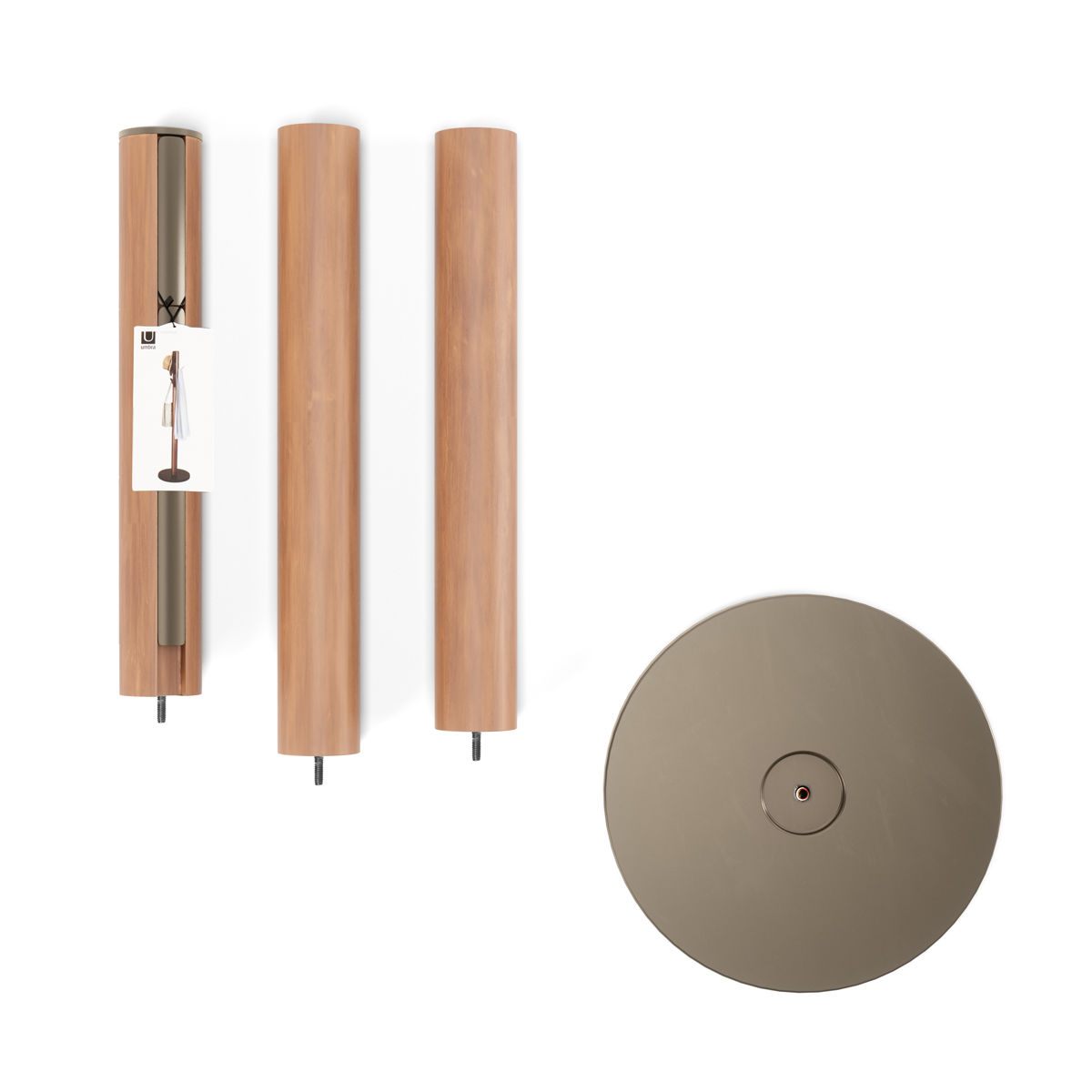 umbra フラッパー コートラック （ アンブラ ポールハンガー コートハンガー 収納 スリム ハンガーラック ハンガーポール 洋服掛け コート掛け 木製 スチール ） | アントレックス | 20