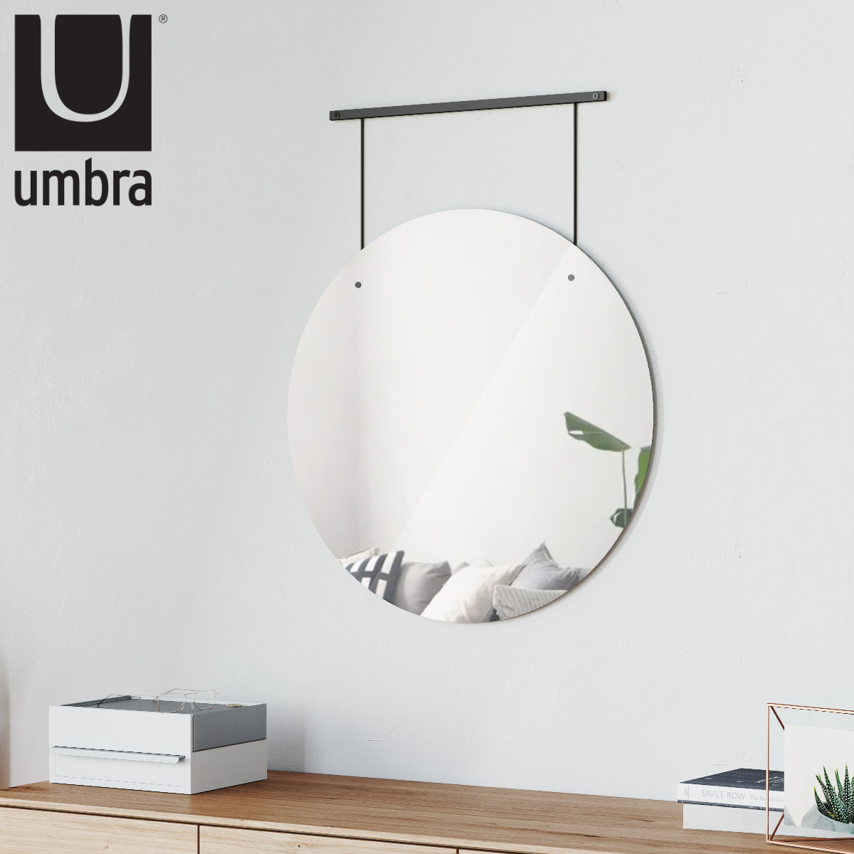 umbra イグジビット ミラー 直径61cm （ アンブラ 鏡 壁掛け ウォール