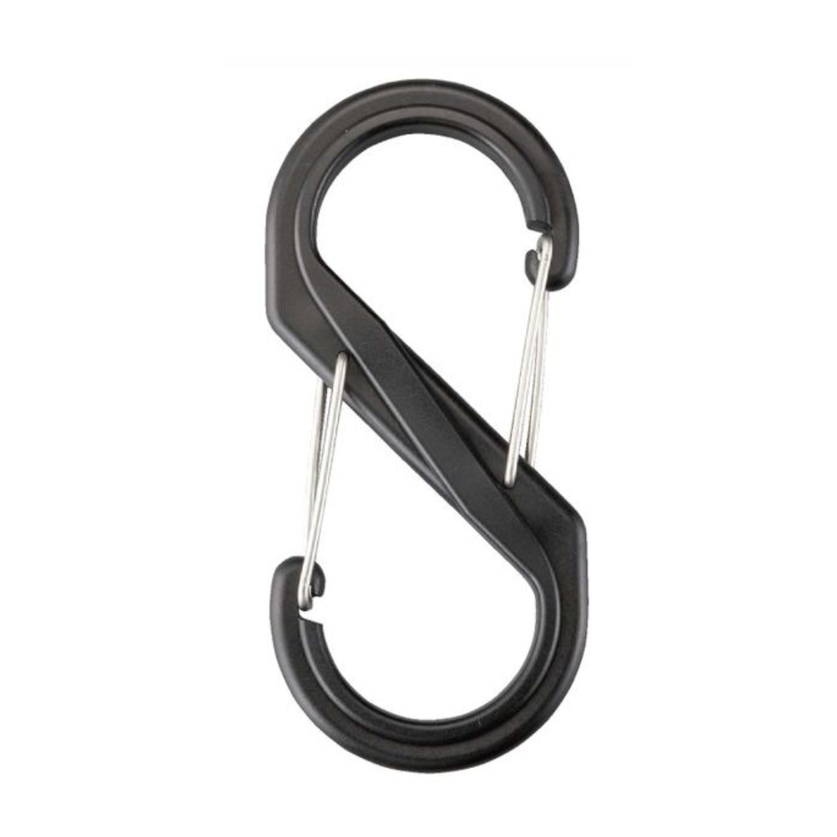 日本緑十字社 カラビナ S型 両端フック開口 14×6.4cm （ プラスチック