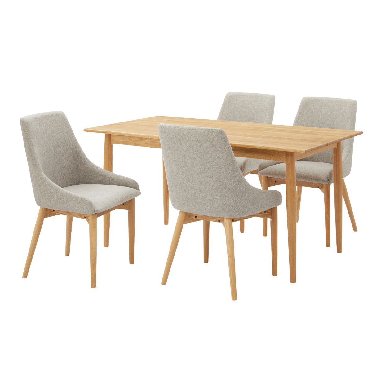 東谷 ダイニングチェア 座面高45cm ファブリック 木製 ハイバック