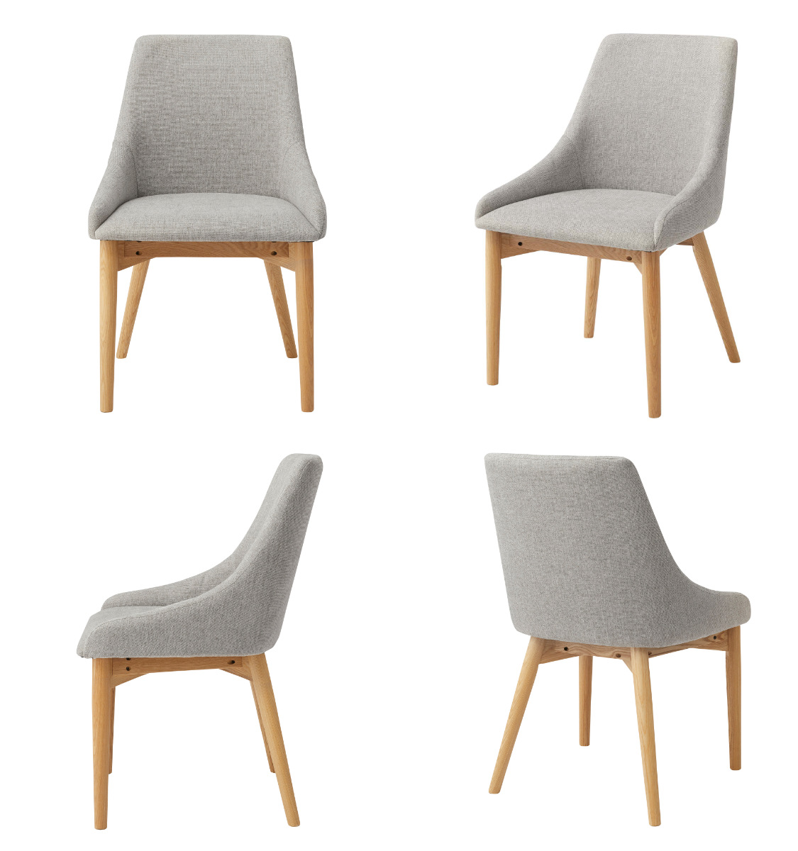 東谷 ダイニングチェア 座面高45cm ファブリック 木製 ハイバック