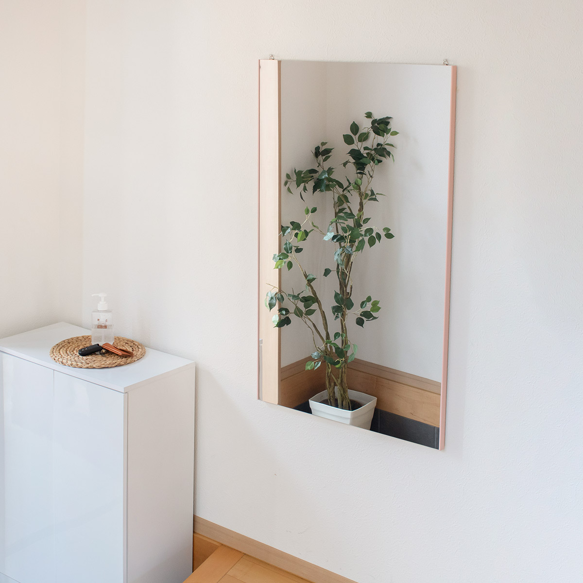 割れない鏡 リフェクスミラー 幅60cm 高さ100cm バリエダブル （ 鏡