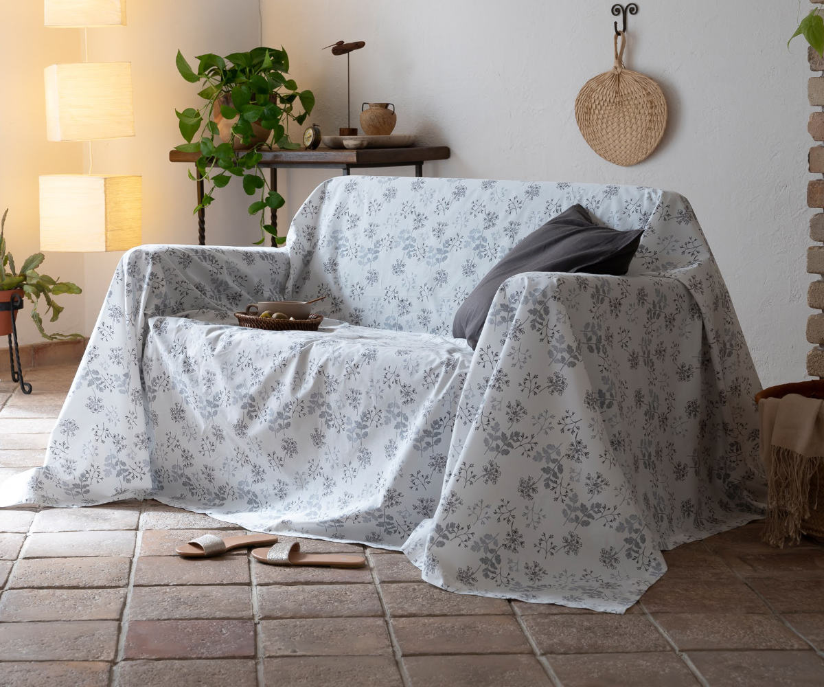 マルチカバー Fab the Home 210×210cm M ハーベスト 綿100％ （ ファブ