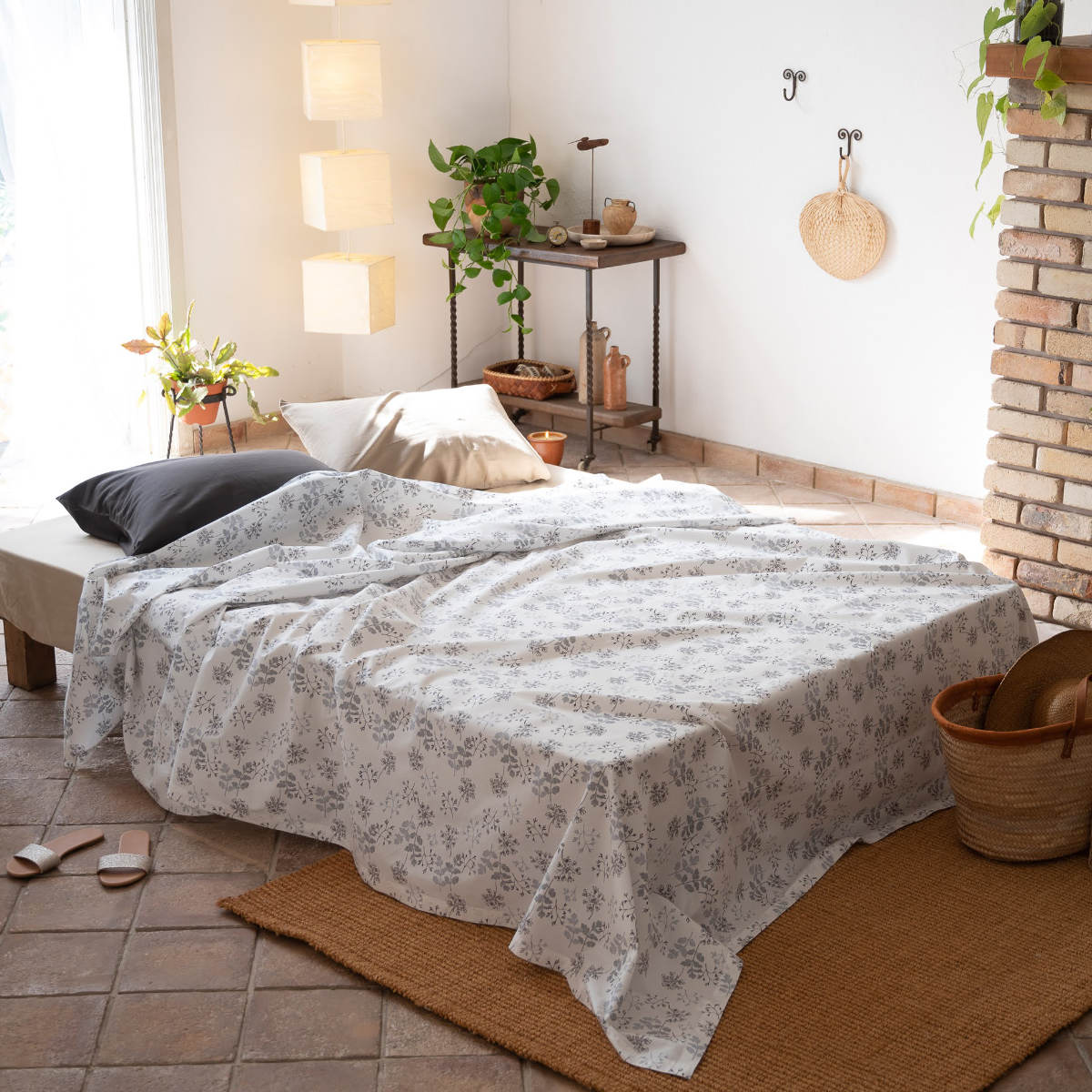 マルチカバー Fab the Home 210×210cm M ハーベスト 綿100％ （ ファブ