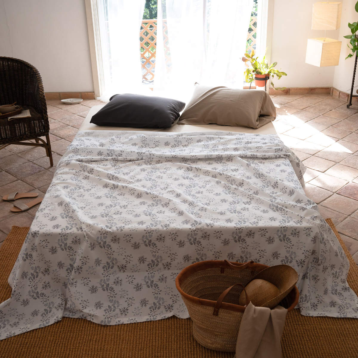 マルチカバー Fab the Home 210×270cm L ハーベスト 綿100％ （ ファブ