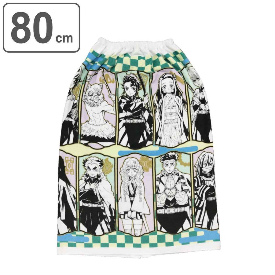 鬼滅の刃 キャラクタータオル 新品 巻きタオル 鬼滅の刃 キャラクター柄 80×120cm （ 鬼滅 タオル プール