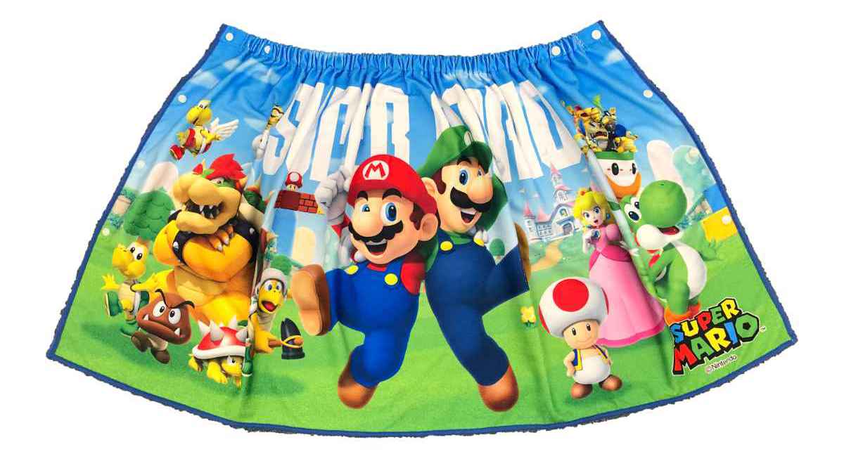 スーパーマリオ キャラクタータオルセット 巻きタオル スーパーマリオ マイクロファイバー 60×120cm