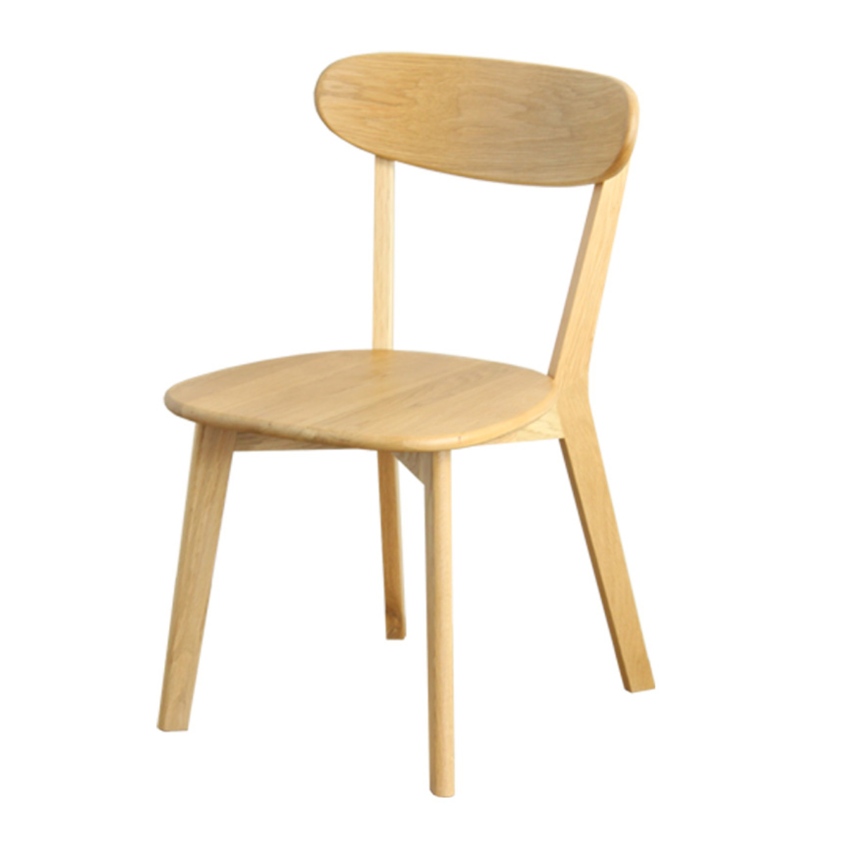 岩附 ダイニングチェア 2脚セット 座面高43cm リバー 木製 天然木