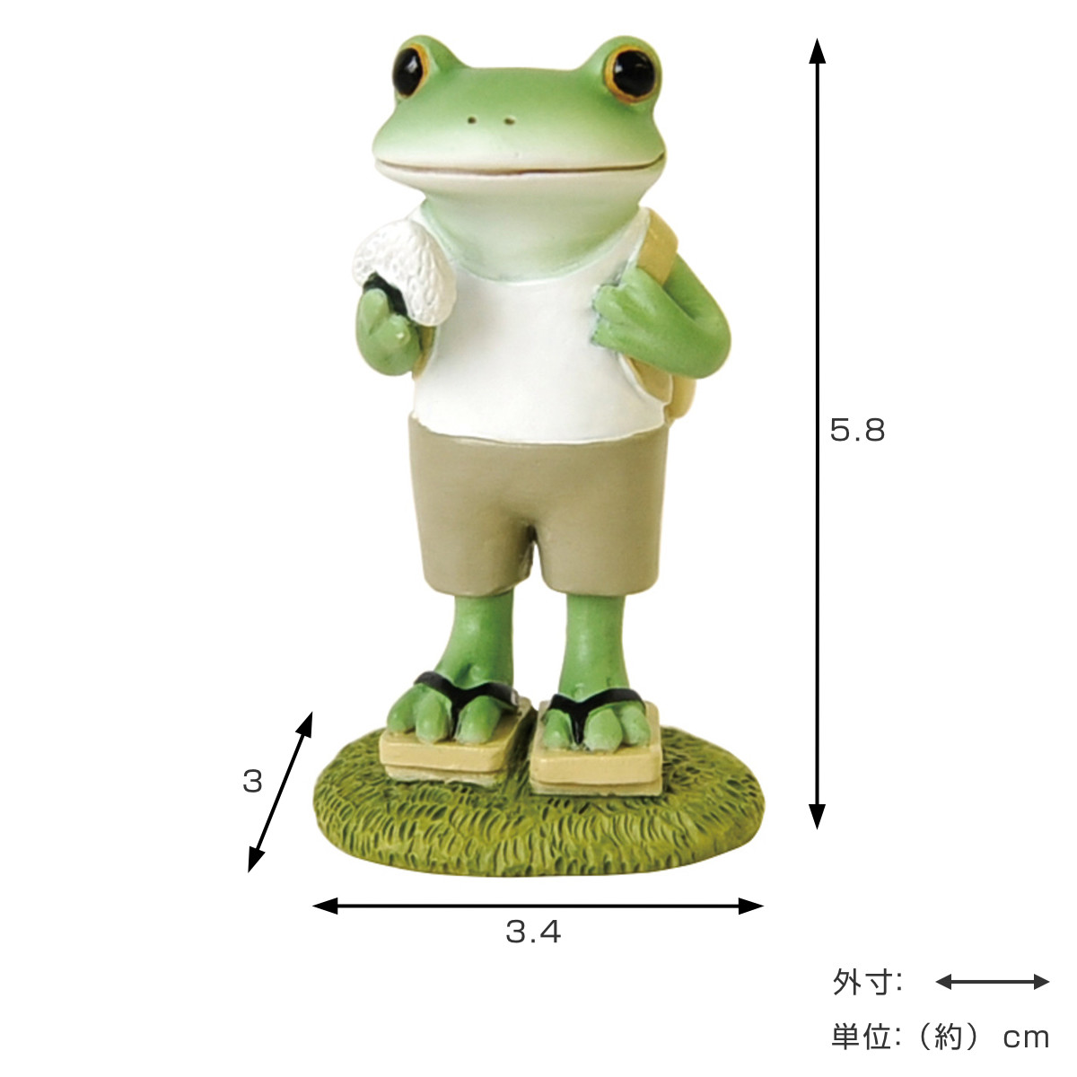 置き物 裸のカエル大将 Copeau （ コポー カエル コポタロウ 置物 玄関