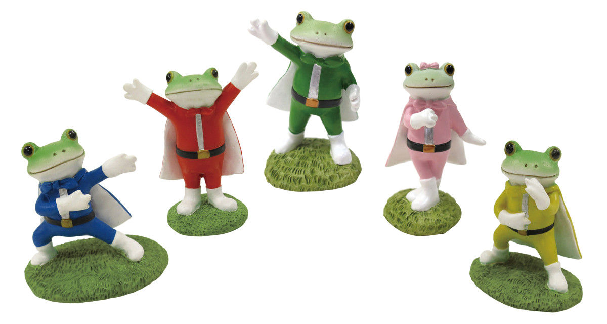 置き物 コポレンジャーイエロー Copeau （ コポー カエル コポタロウ