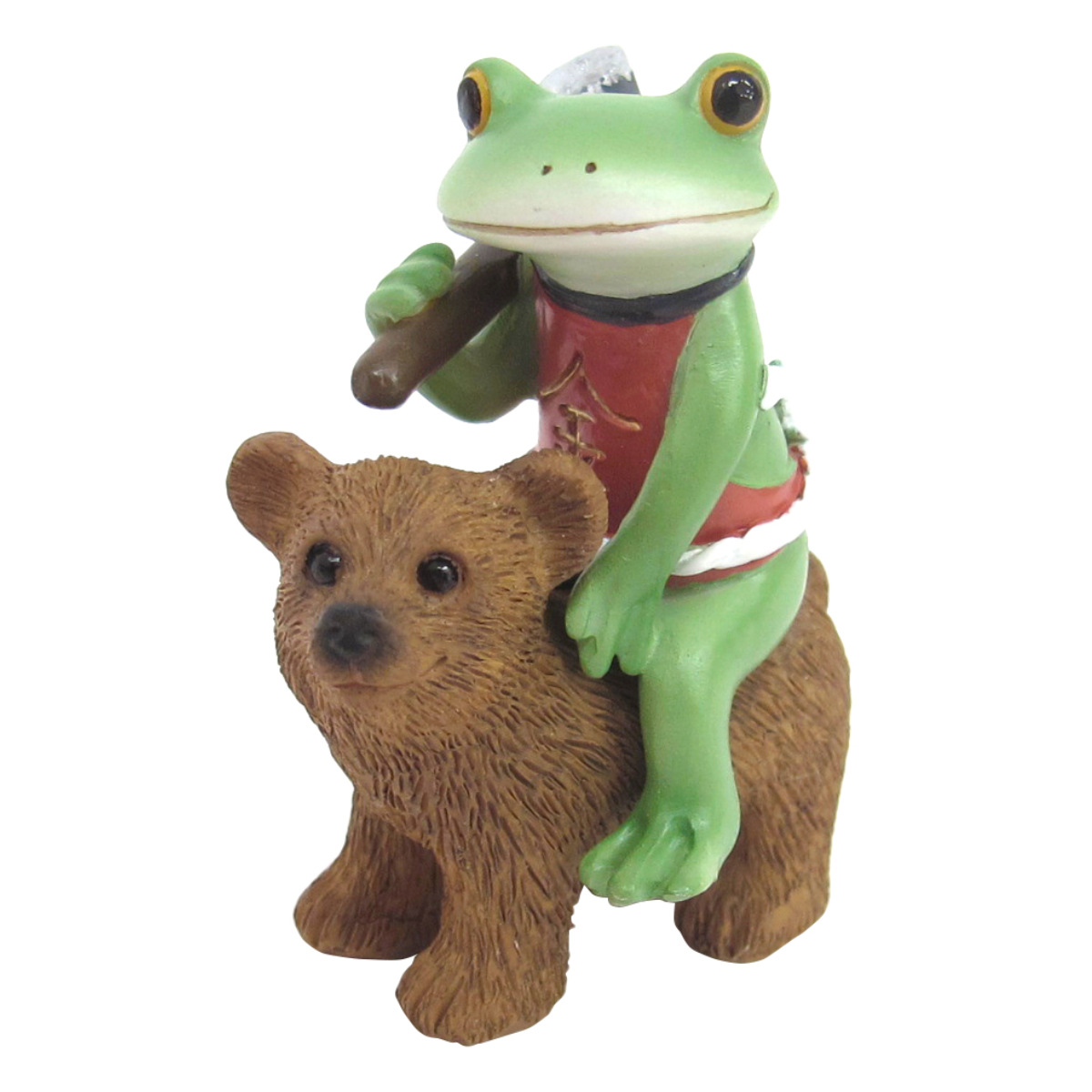 オブジェ カエル 金タロウと熊 Copeau （ 置き物 コポー コポタロウ