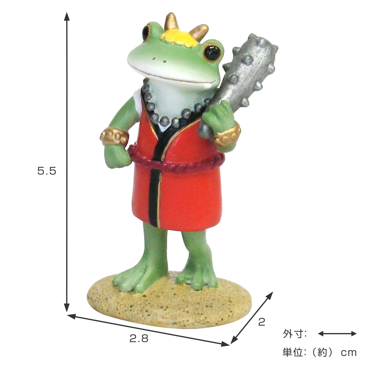 オブジェ カエル 鬼タロウ Copeau （ 置き物 コポー コポタロウ 置物