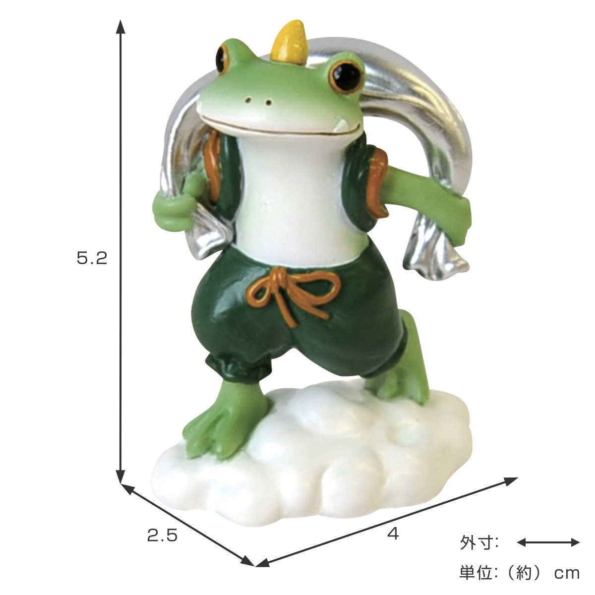 オブジェ カエル 風神タロウ Copeau （ 置き物 コポー コポタロウ 置物