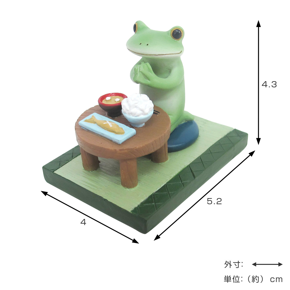 置き物 いただきますカエル Copeau コポー （ カエル コポタロウ