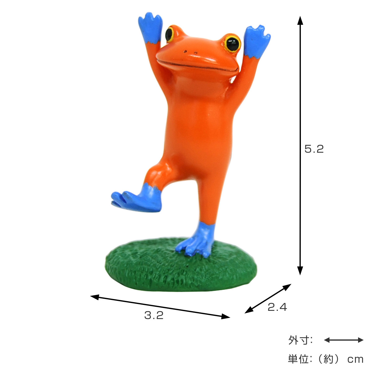 置き物 毒カエルレッド Copeau コポー （ カエル コポタロウ 置物 玄関