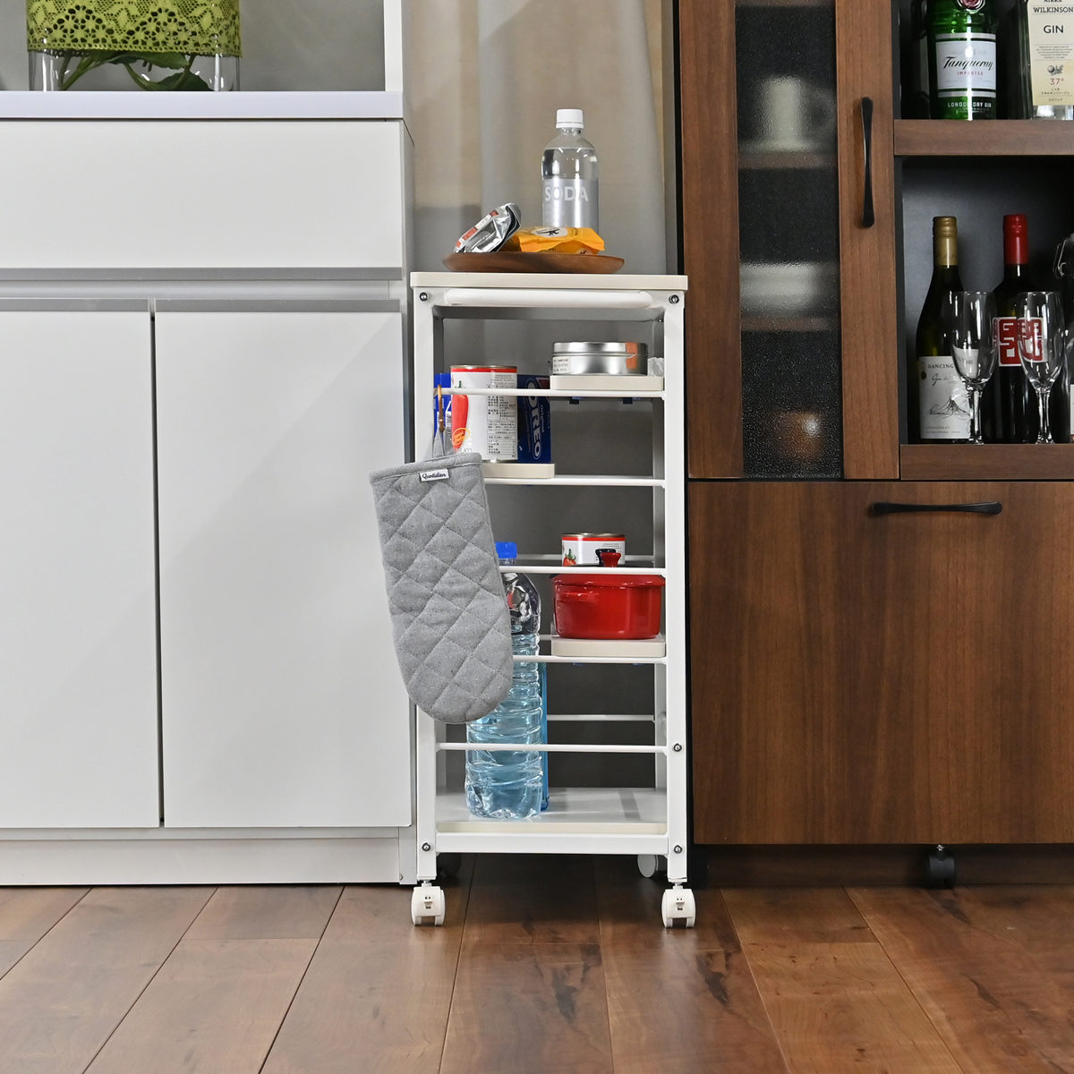 フクダクラフト キッチンワゴン スチールフレーム 幅53cm （ キッチン