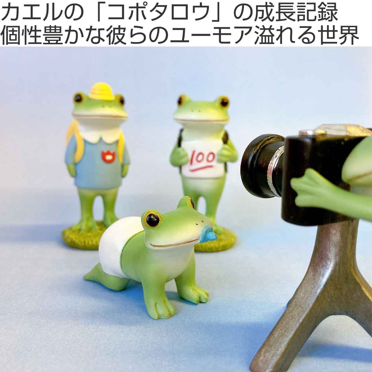 置き物 小学生のカエル Copeau コポー （ カエル コポタロウ 置物 玄関