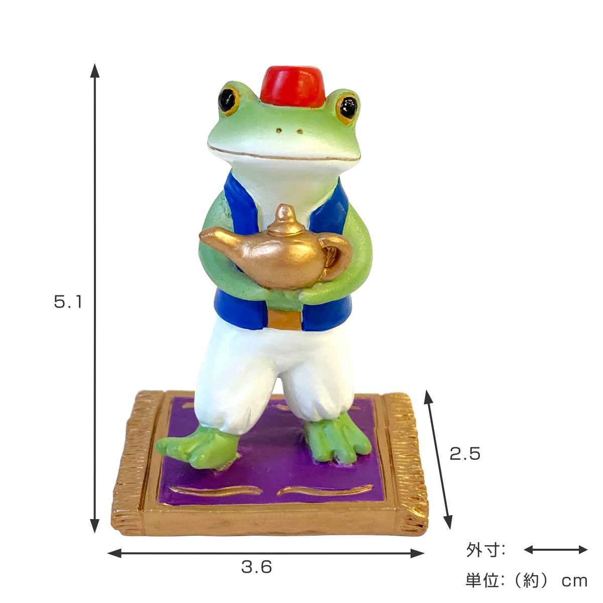 置き物 アラビアンコポタロウ Copeau コポー （ カエル コポタロウ