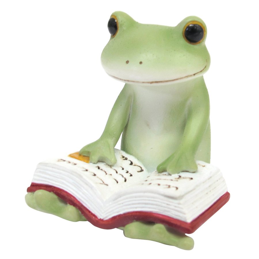 置き物 本読むカエル Copeau コポー （ カエル コポタロウ 置物 玄関