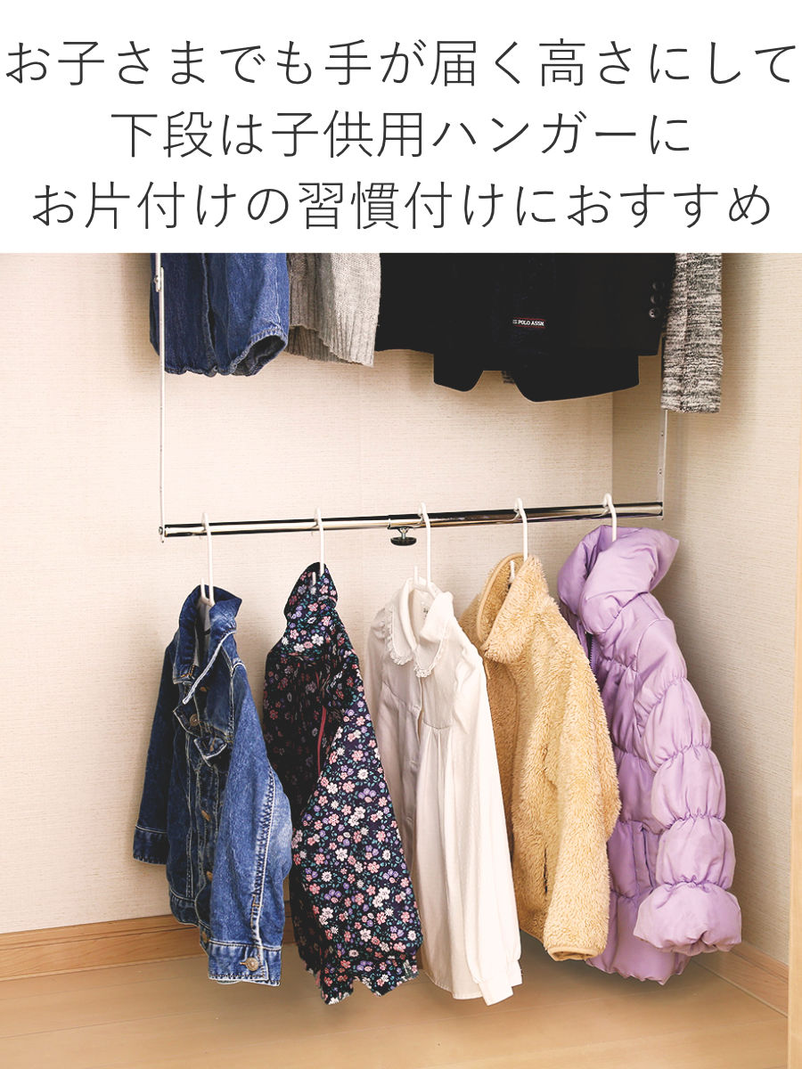 ホームテイスト（HOME taste） ハンガー 2段 ブランコハンガー 伸縮