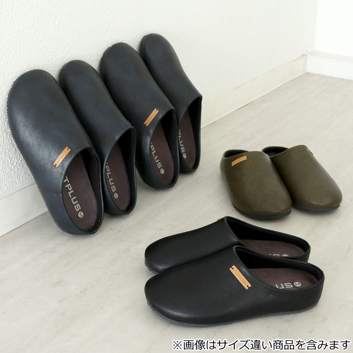 サンダル フェイクレザーサボサンダル M 26.0〜26.5cm KITPLUS