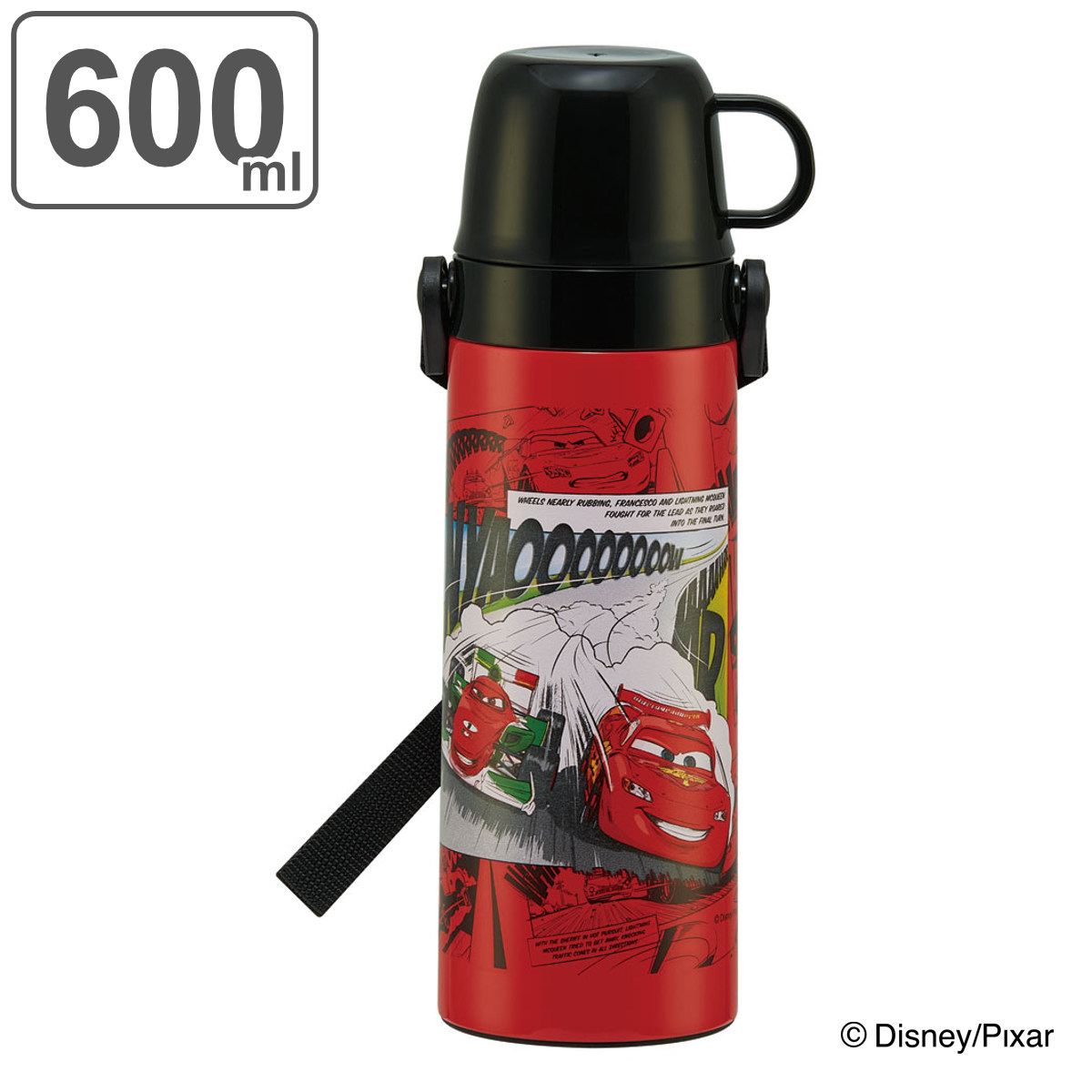 Disney（ディズニー） 水筒 キッズ 600ml 2way 直飲み コップ