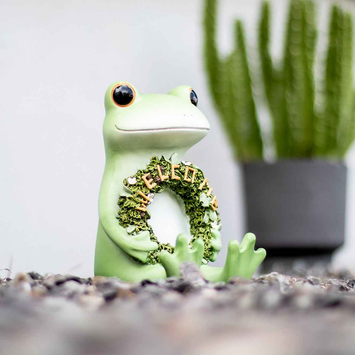 ガーデン オーナメント お座りWELCOME Copeau （ コポー カエル