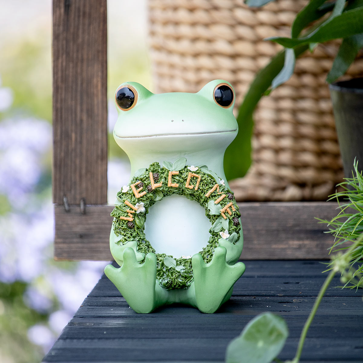 ガーデン オーナメント お座りWELCOME Copeau （ コポー カエル