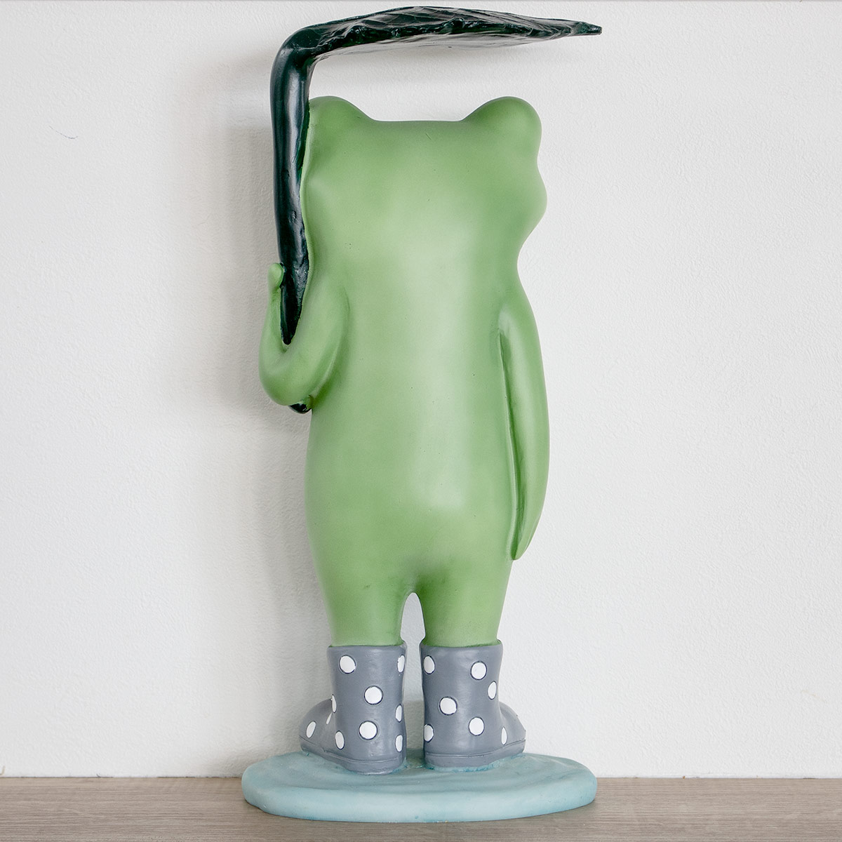 ガーデン オーナメント 葉っぱ傘カエル Copeau （ コポー カエル