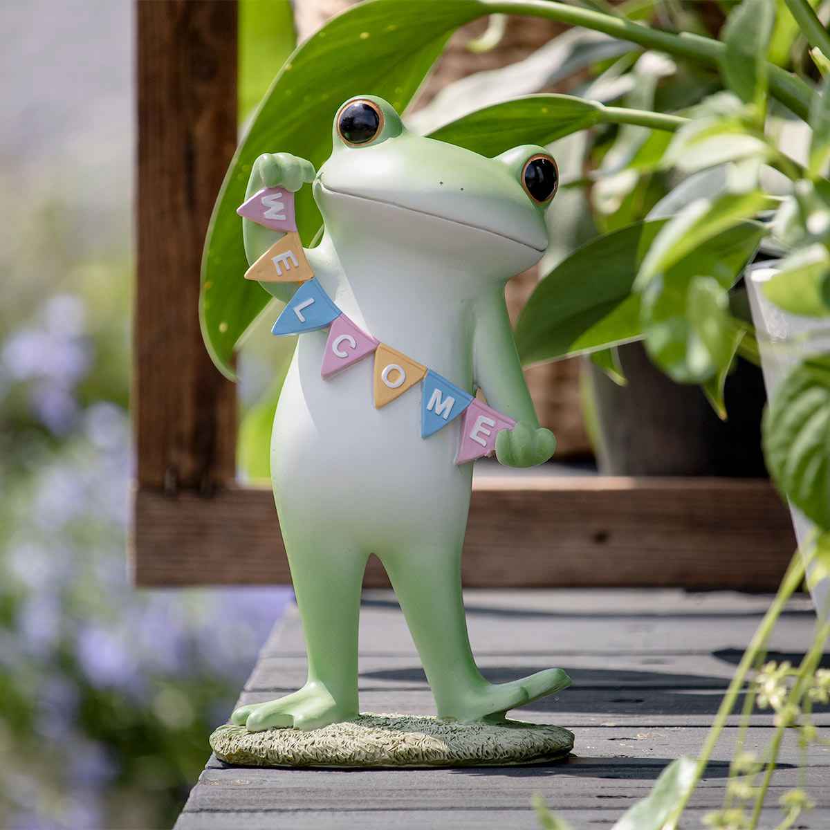 ガーデン オーナメント ウェルカムガーランド Copeau （ コポー カエル