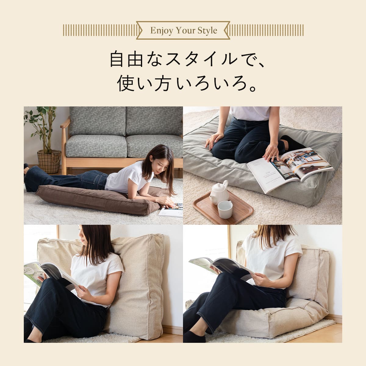 布団収納袋 布団収納クッションカバー 長方形 ...の詳細画像5