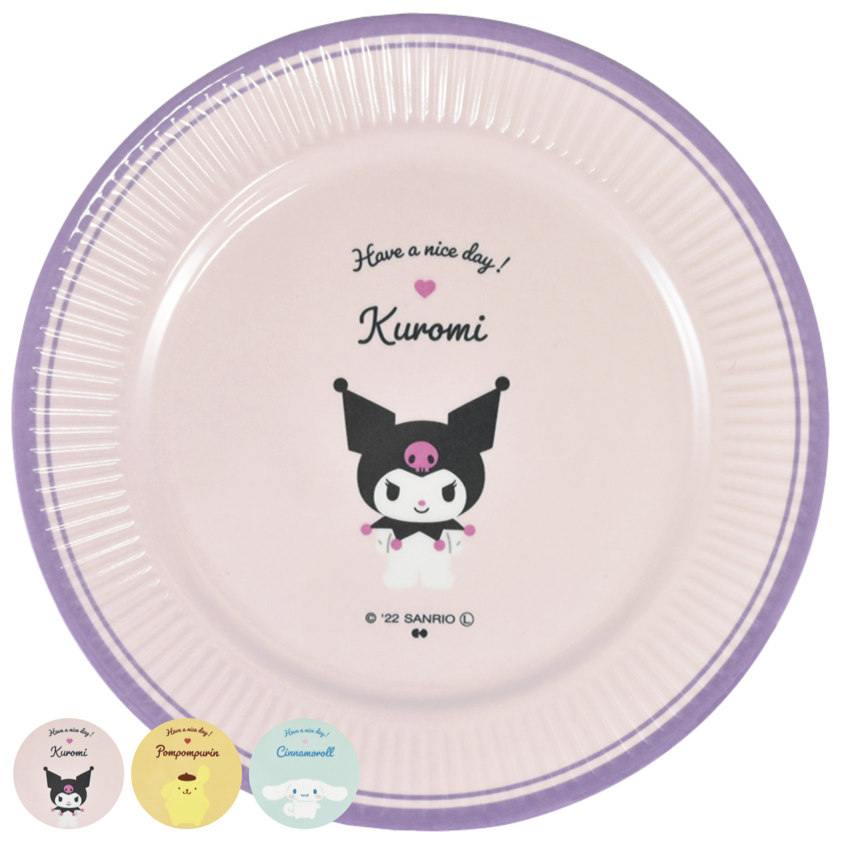 サンリオ クリアプレート ボウルセット クロミ シナモン サム sanrio（サンリオ） クリアボウル 食器 器 うつわ 透明 お椀 フルーツ