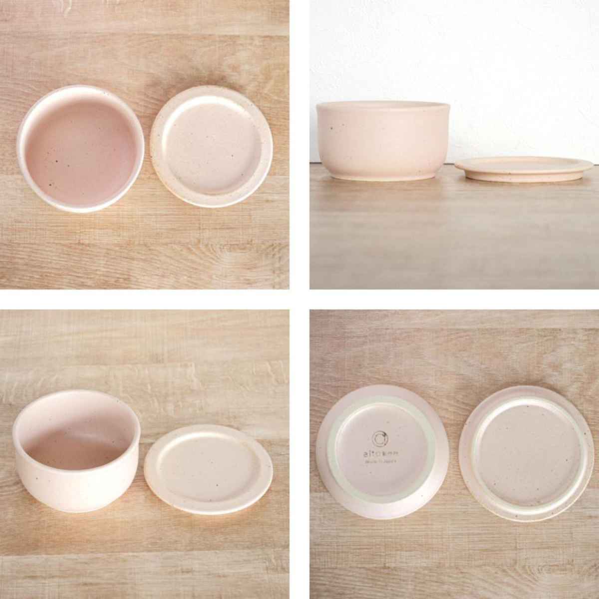 未使用　美濃焼　愛陶　万歴写　蓋付き　飯器　5脚セット　箱付き aito製作所 おひつ フタ付き 一膳用 12cm 陶器 美濃焼 （ 食洗機対応