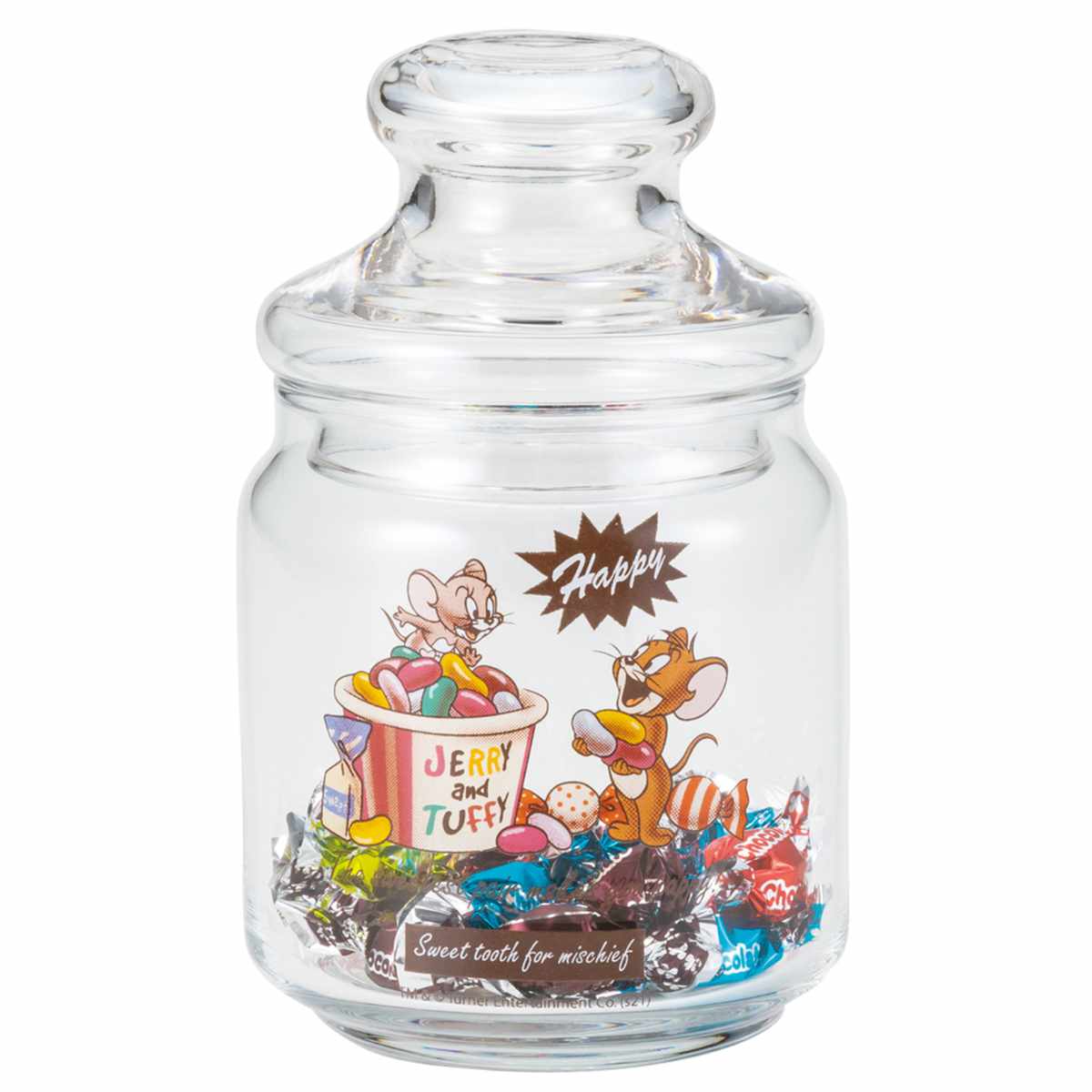 サンアート 保存容器 500ml ガラスキャニスター トム＆ジェリー 