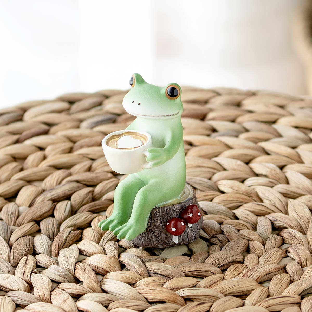 オーナメント ミドル カフェラテをどうぞ Copeau （ コポー カエル