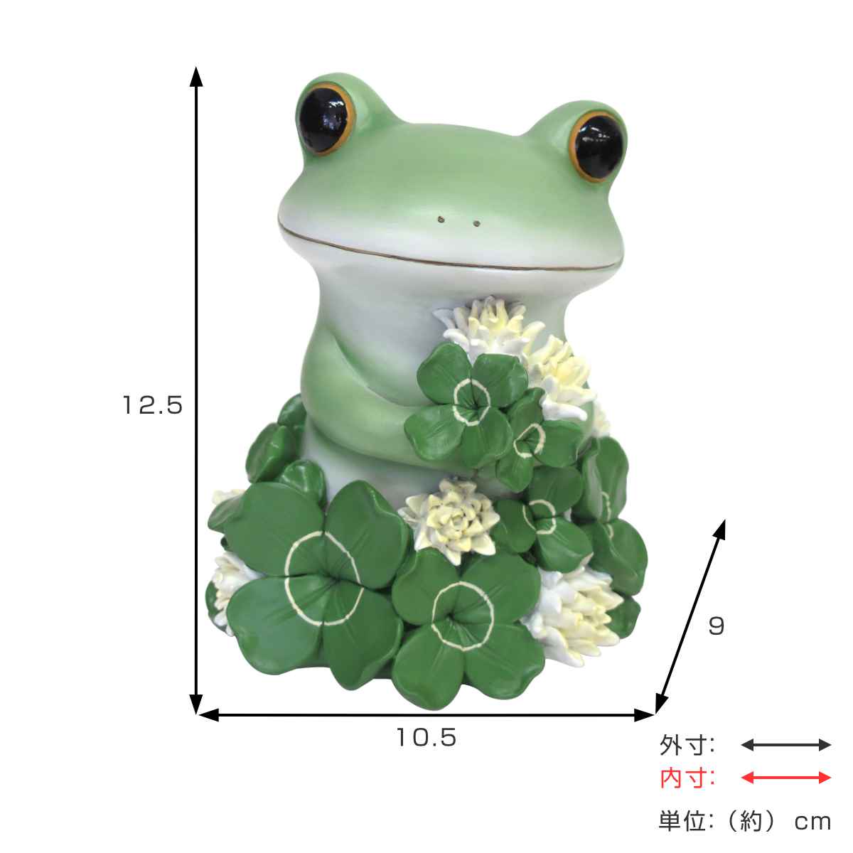 オーナメント ミニガーデン ラッキークローバーとカエル Copeau