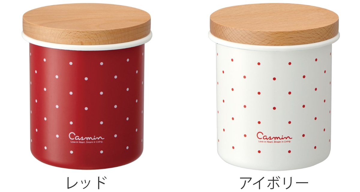 スケーター 保存容器 750ml ホーロー 木蓋付き キャスミン （ ホーロー