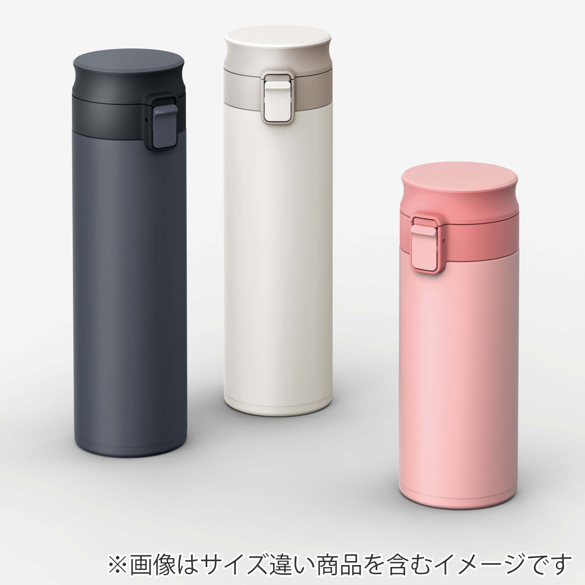 アスベル 水筒 500ml パッキン一体栓 ステンレス ワンタッチ