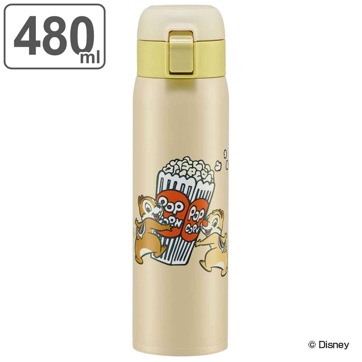 Disney（ディズニー） 水筒 480ml ステンレス 直飲み ワンタッチ
