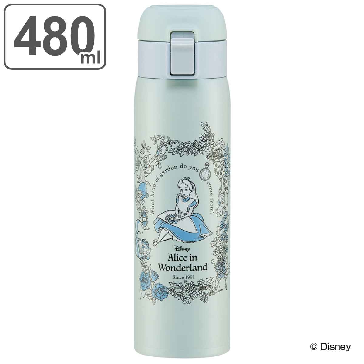Disney（ディズニー） 水筒 480ml ステンレス 直飲み ワンタッチ