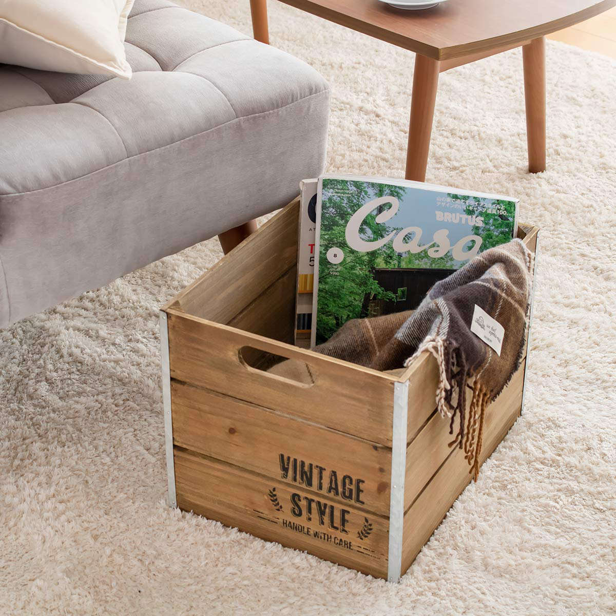 収納ボックス ホルツ ボックス （ 幅27.5×奥行36×高さ25cm 小物入れ