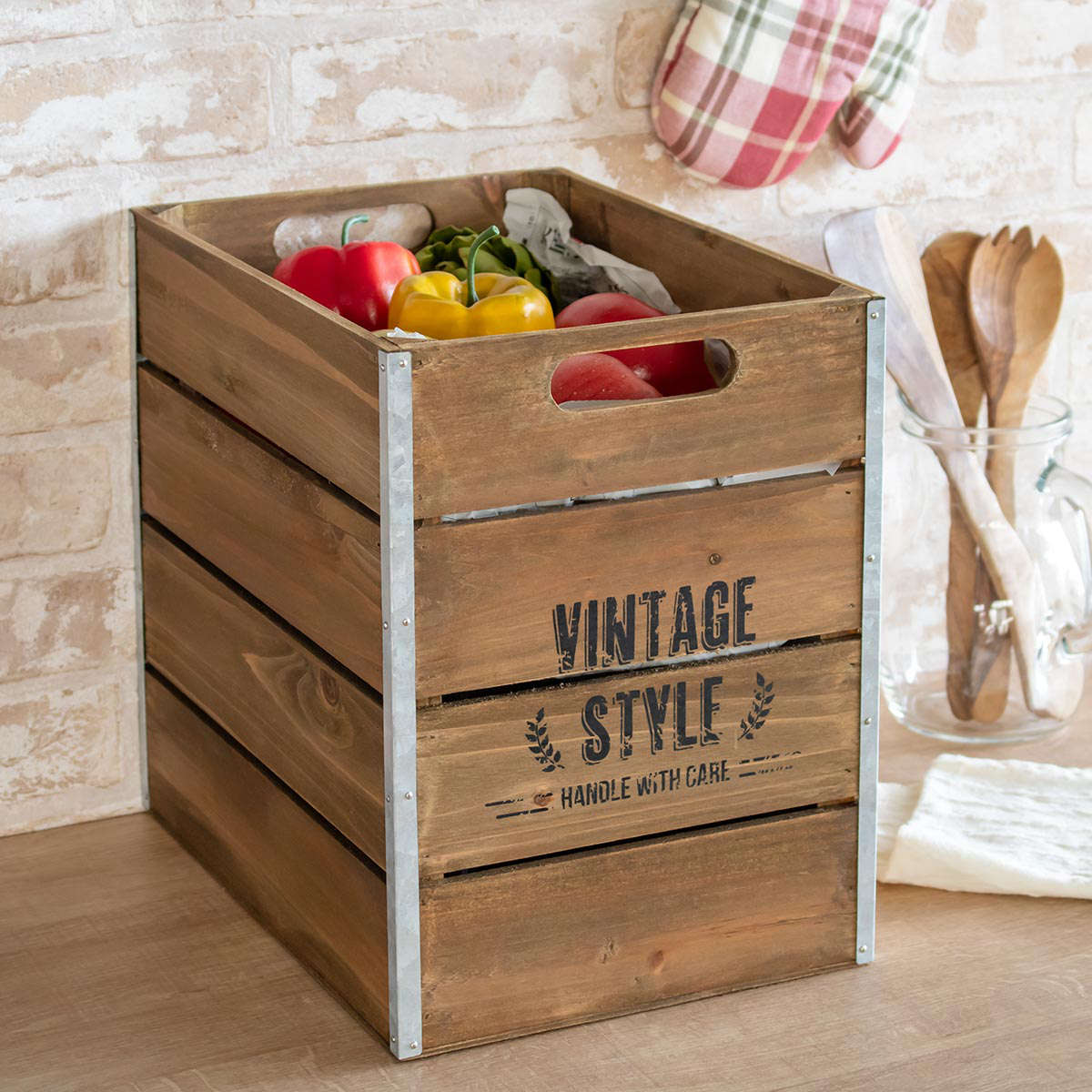 収納ボックス ホルツ パーティカルボックス （ 幅23.5×奥行33×高さ31.5