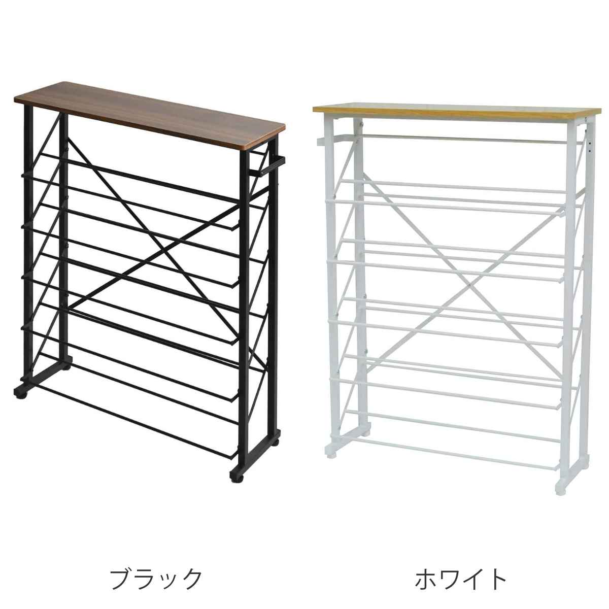 フクダクラフト シューズラック 幅75.5cm 5段 ワイドタイプ （ 靴 収納