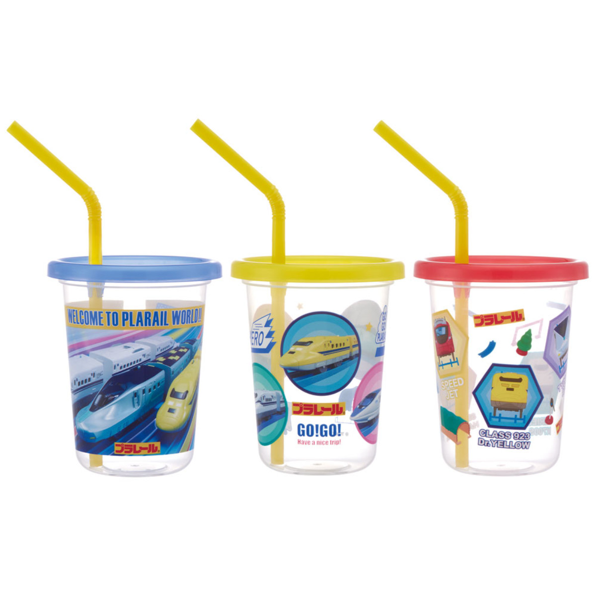 スケーター タンブラー ストロー付き 3個入り 230ml