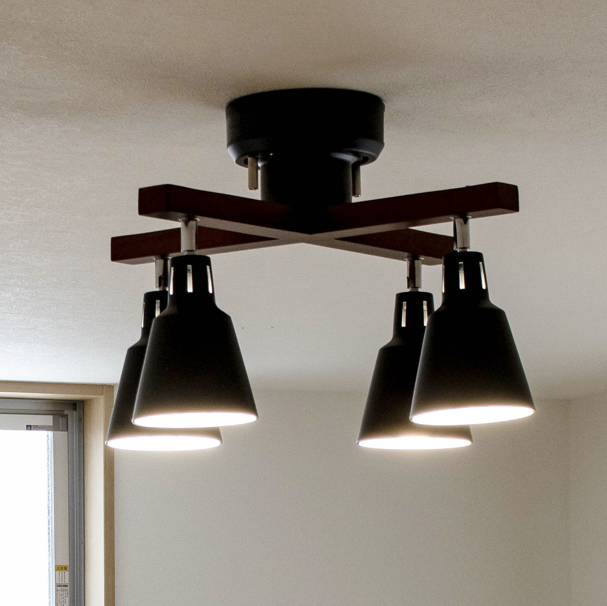 キシマ（KISHIMA） シーリングライト インダストリアル 4灯 E26 60W