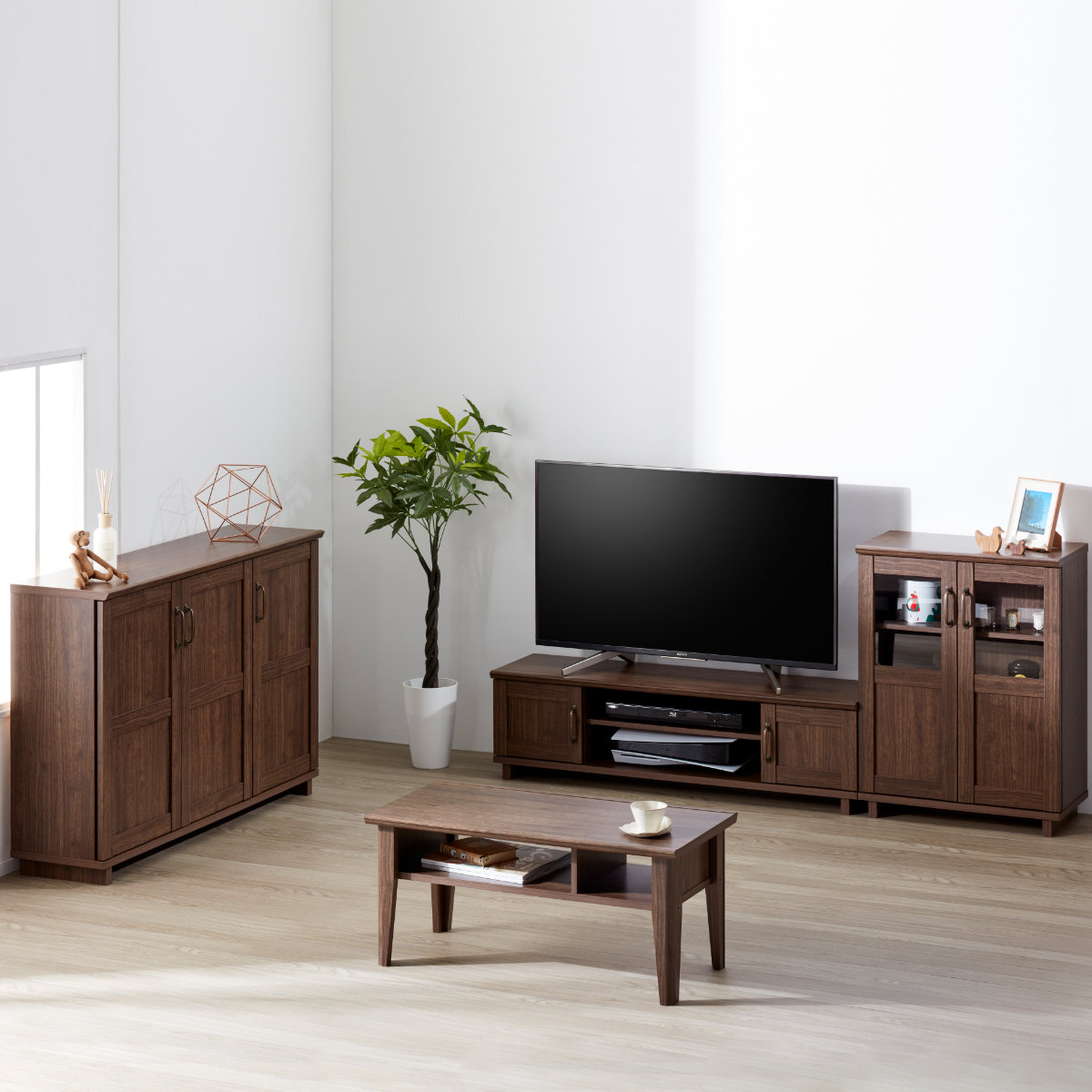 朝日木材加工 センターテーブル シンプルモダン Cosalo 幅79cm