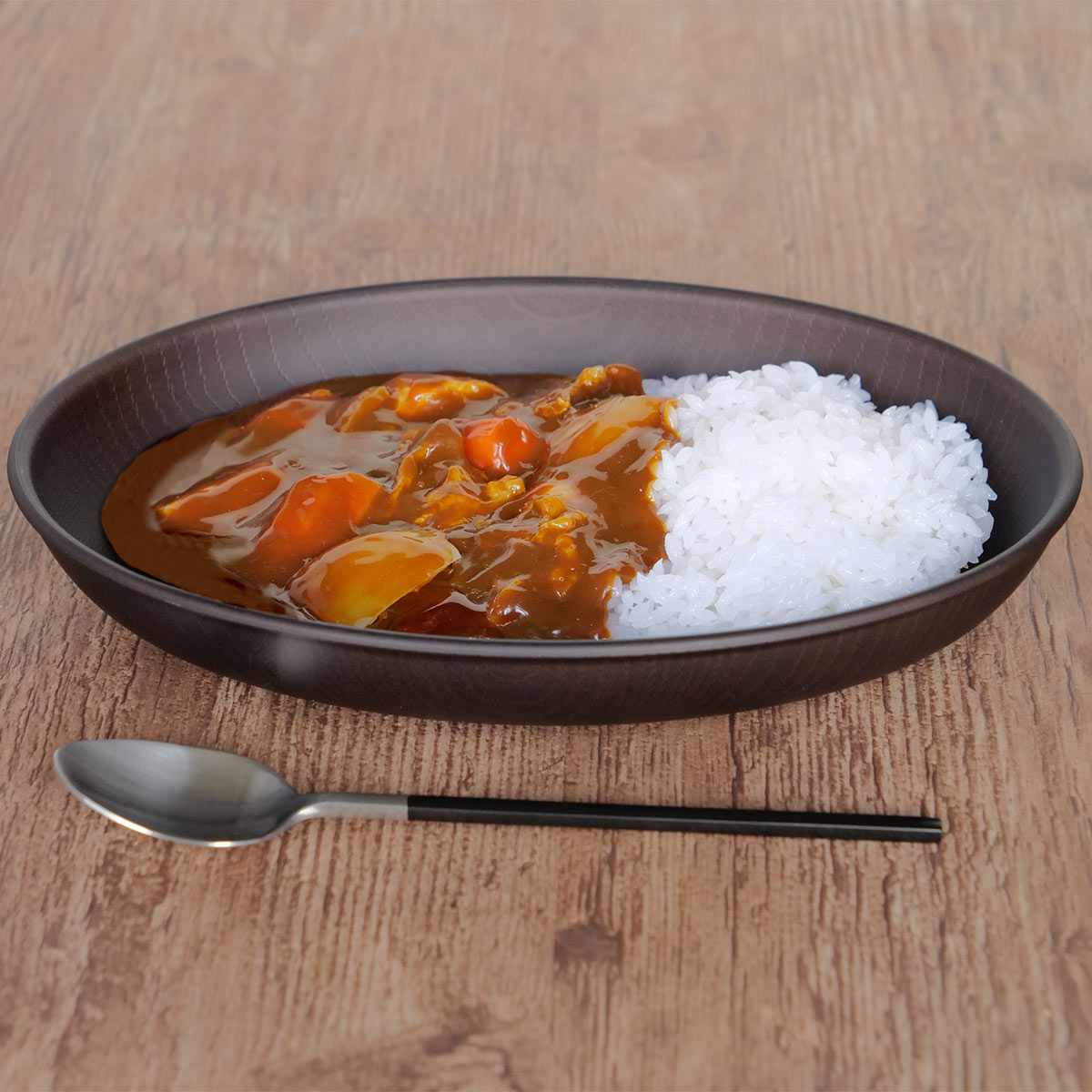 正和 プレート 25.5cm 楕円 Nhhome 木目調 プラスチック （ 食洗機対応