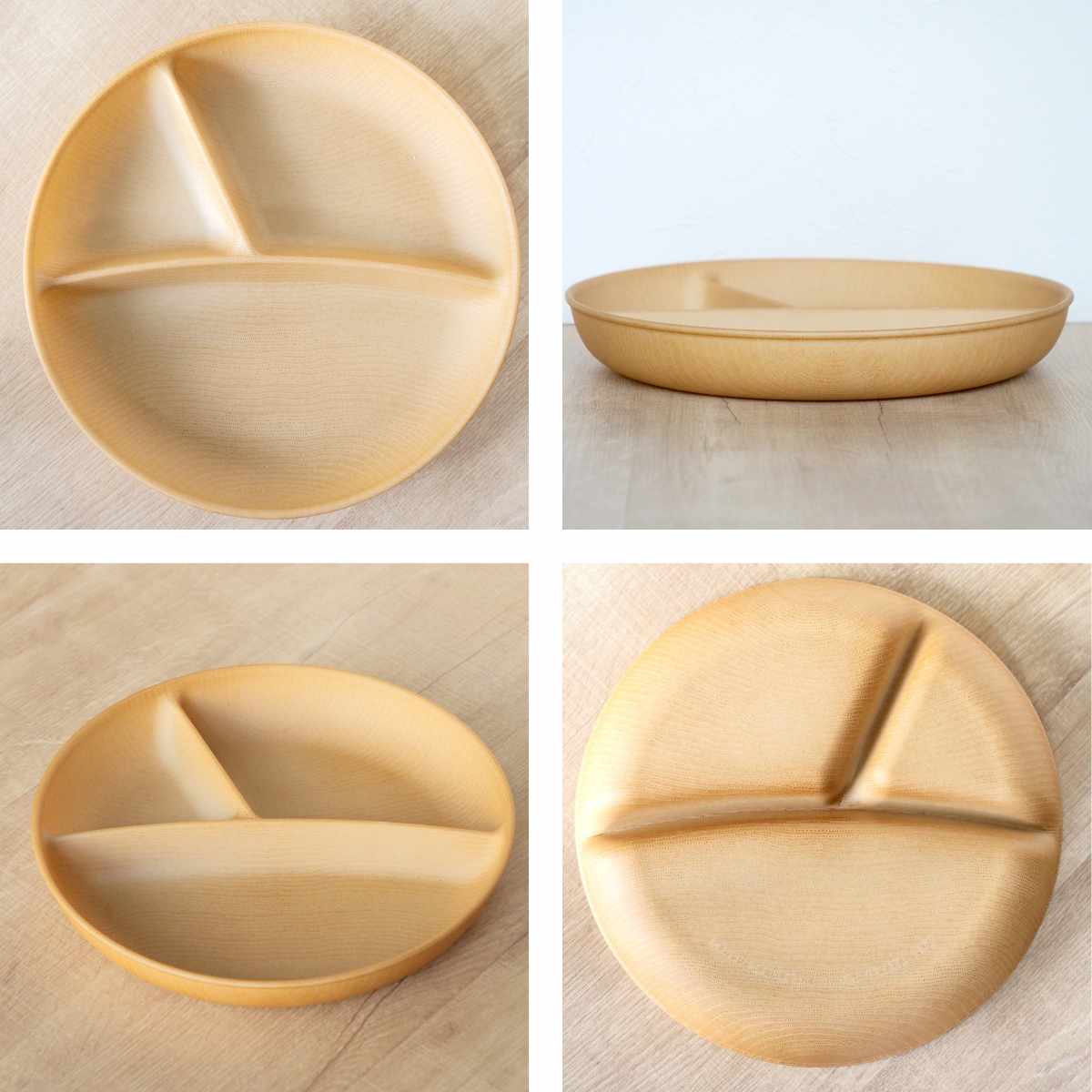 ランチプレート 27cm Nhhome 木目調 プラスチック （ 食洗機対応 電子